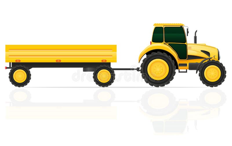 Caminhão Com Trator Sobre Reboque De Reboque De Reboque De Longa Distância  Ilustração De Projeto Plano Ilustração do Vetor - Ilustração de longo,  trator: 172459784