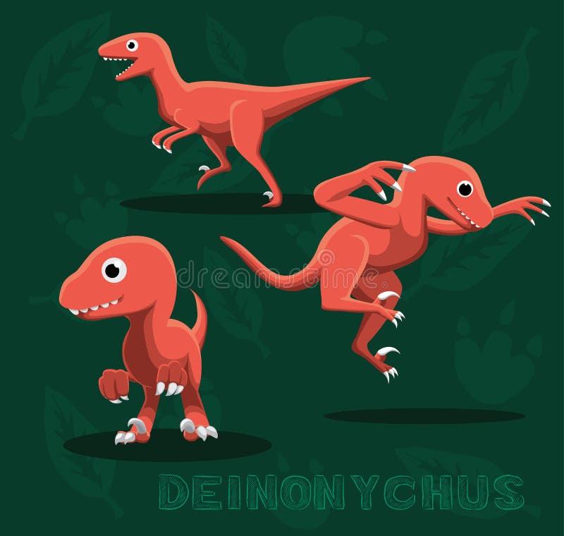 Deinonychus Um Dinossauro Realista Em 6 Poses Diferentes