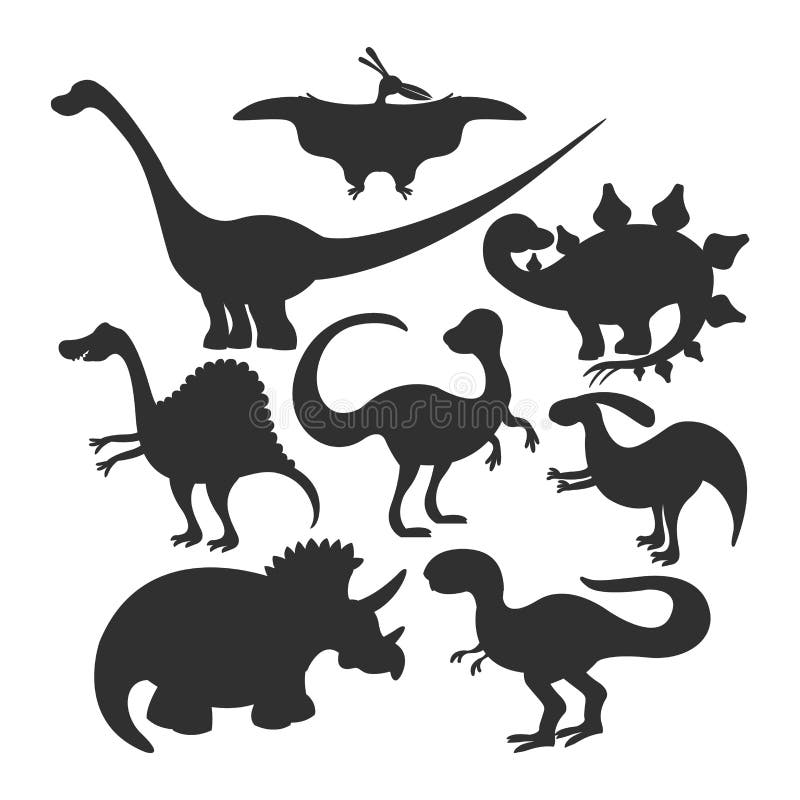 Os Dinossauros Dos Desenhos Animados Vector Do Réptil Pré-histórico Animal  Do Caráter De Dino Do Monstro Da Ilustração O Dragão J Ilustração do Vetor  - Ilustração de desenho, animal: 100903161