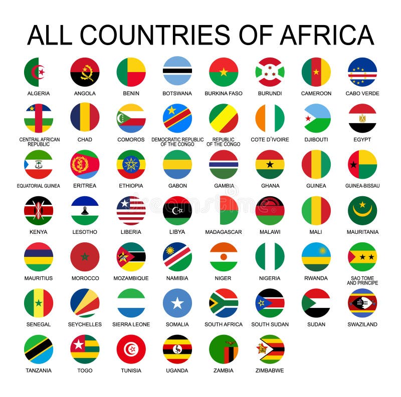 Bandeira dos Países da África