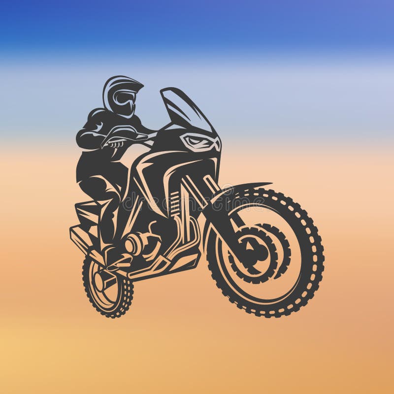 Logotipo dos desenhos animados de motocross