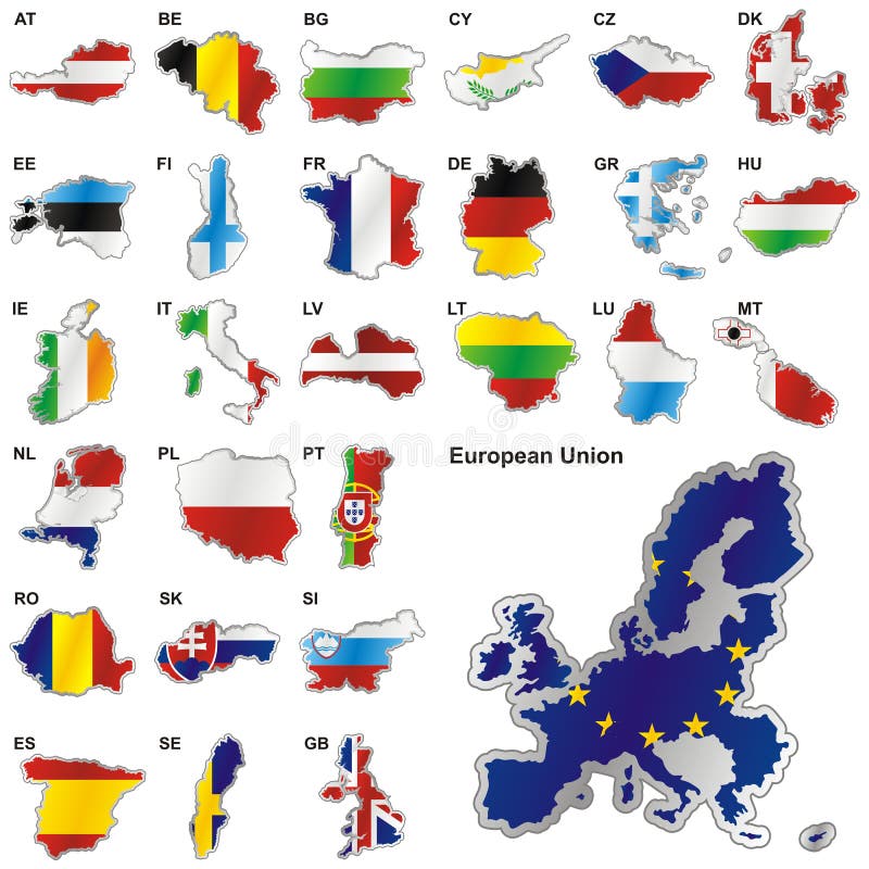 Um Mapa Da Europa Com Um País Seleccionado De Portugal Royalty Free SVG,  Cliparts, Vetores, e Ilustrações Stock. Image 32369047