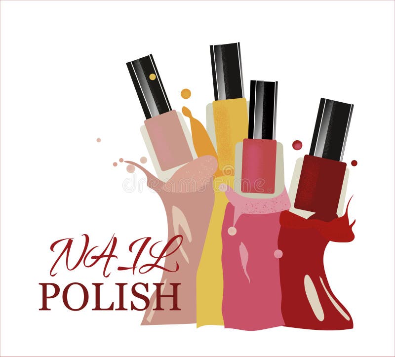 Conjunto De Manicure Com As Mãos Femininas Ferramenta De Cor De Polimento  De Unhas No Estilo De Desenho Animado Ilustração do Vetor - Ilustração de  elementos, cartoon: 207592509