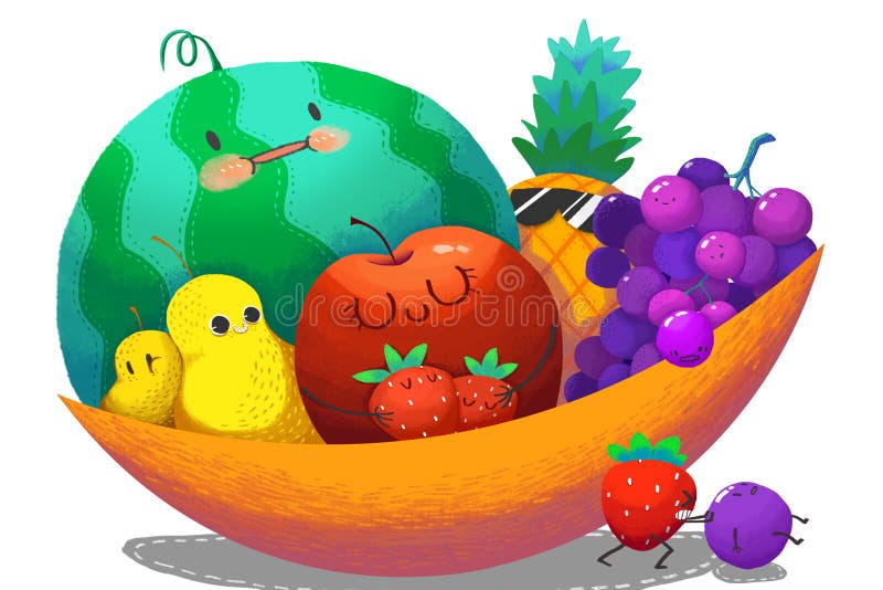 Pera Gorda Verde. Ilustração Deliciosa De Comida De Fruta. Modelo