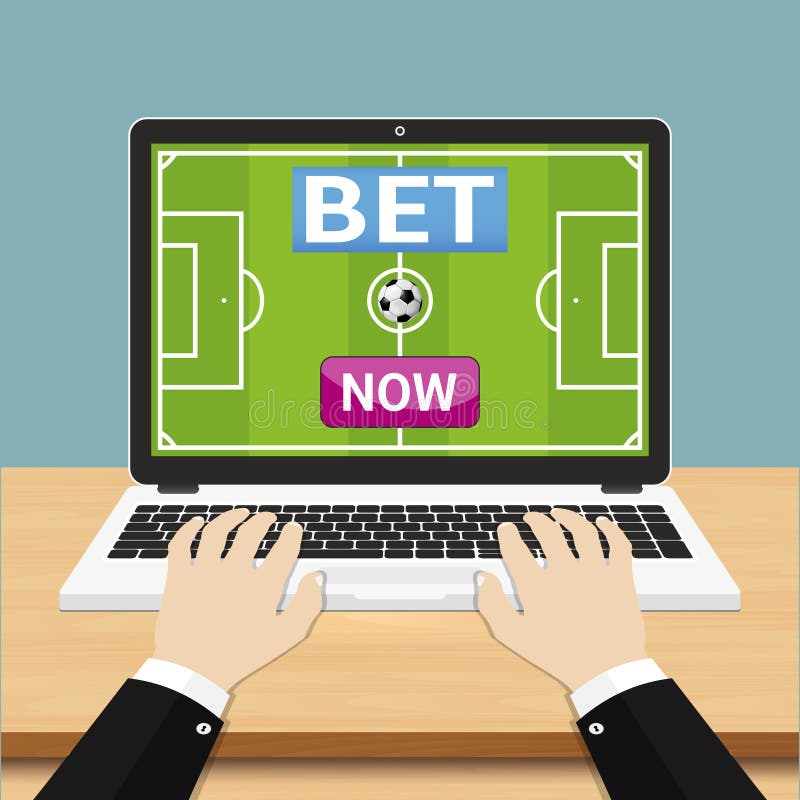 Jogo de esportes de apostas online com serviço de aplicativo de apostas ao  vivo na ilustração plana dos desenhos animados desenhados à mão