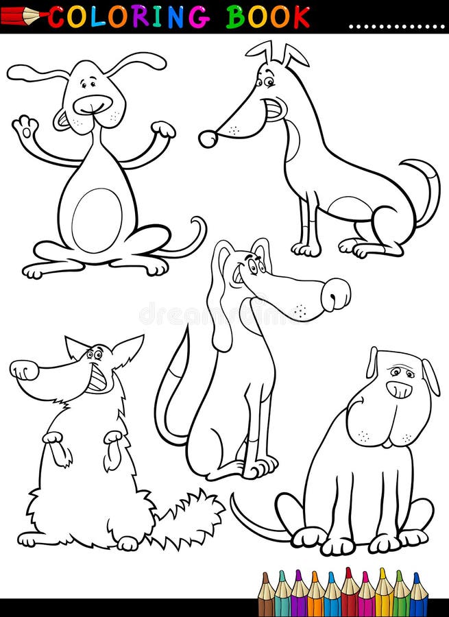 Desenho De Cachorrinho Feliz Em Animado Páginas Para Colorir Preto E Branco  Esboço Livro Vetor PNG , Desenho De Carro, Desenho De Desenho Animado,  Desenho De Livro Imagem PNG e Vetor Para