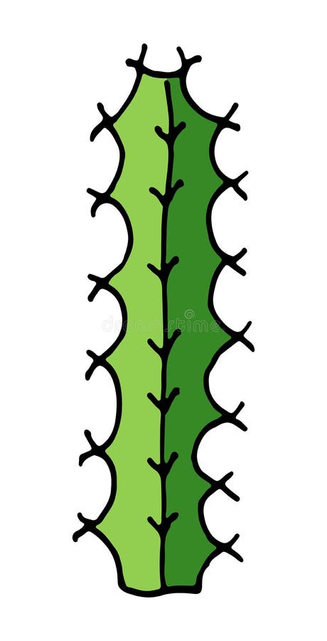 Desenho desenhado à mão, conjunto de cactos vetoriais imagem vetorial de  Netkoff© 153211964