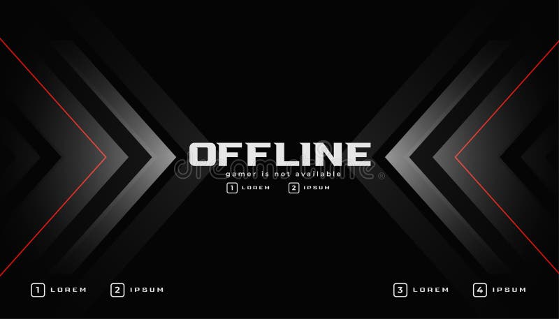 Modelo de design de banner de jogos offline de vetor