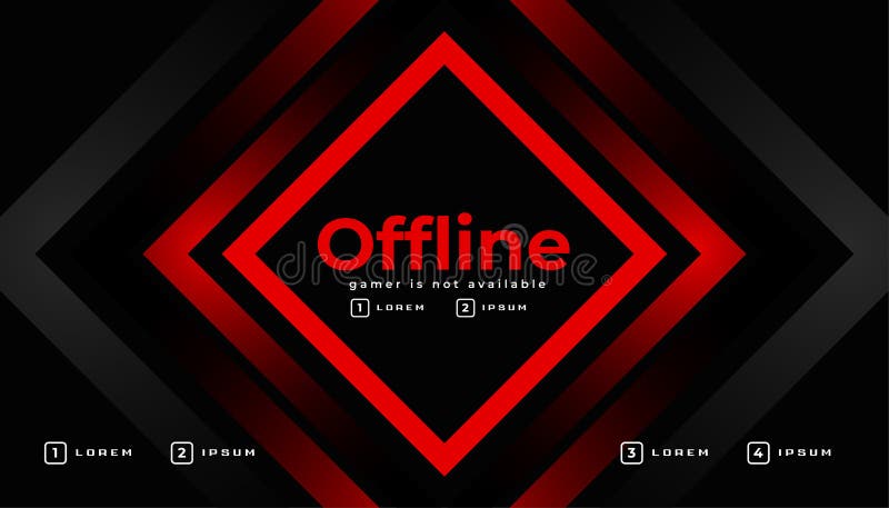 Modelo de design de banner de jogos offline de vetor