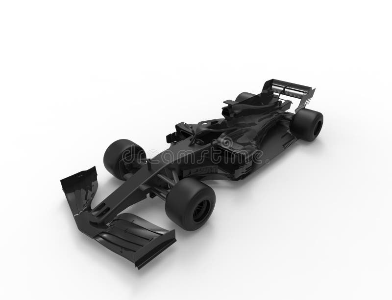 ilustra??o da rendi??o 3D de um tudo carro desportivo preto da ra?a da f?rmula ilustração royalty free ilustra??o da rendi??o 3D de um tudo carro desportivo preto da ra?a da f?rmula ilustração royalty free