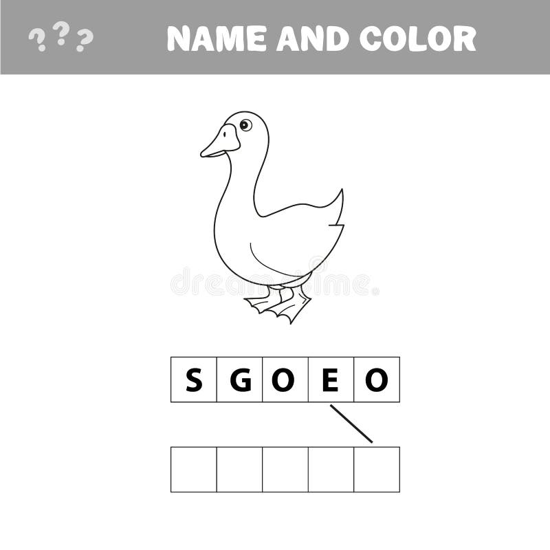 Ilustra??o preto e branco do vetor dos desenhos animados do animal engra?ado do p?ssaro da explora??o agr?cola do ganso ilustração do vetor Ilustra??o preto e branco do vetor dos desenhos animados do animal engra?ado do p?ssaro da explora??o agr?cola do ganso ilustração do vetor
