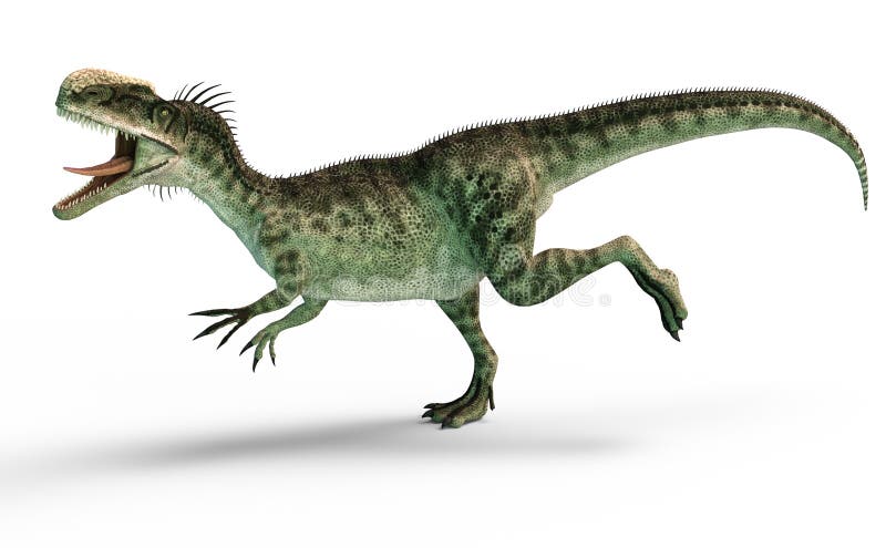 Ilustración 3d Del Monolofosauro En Marcha Stock de ilustración -  Ilustración de bestia, temprano: 191413919