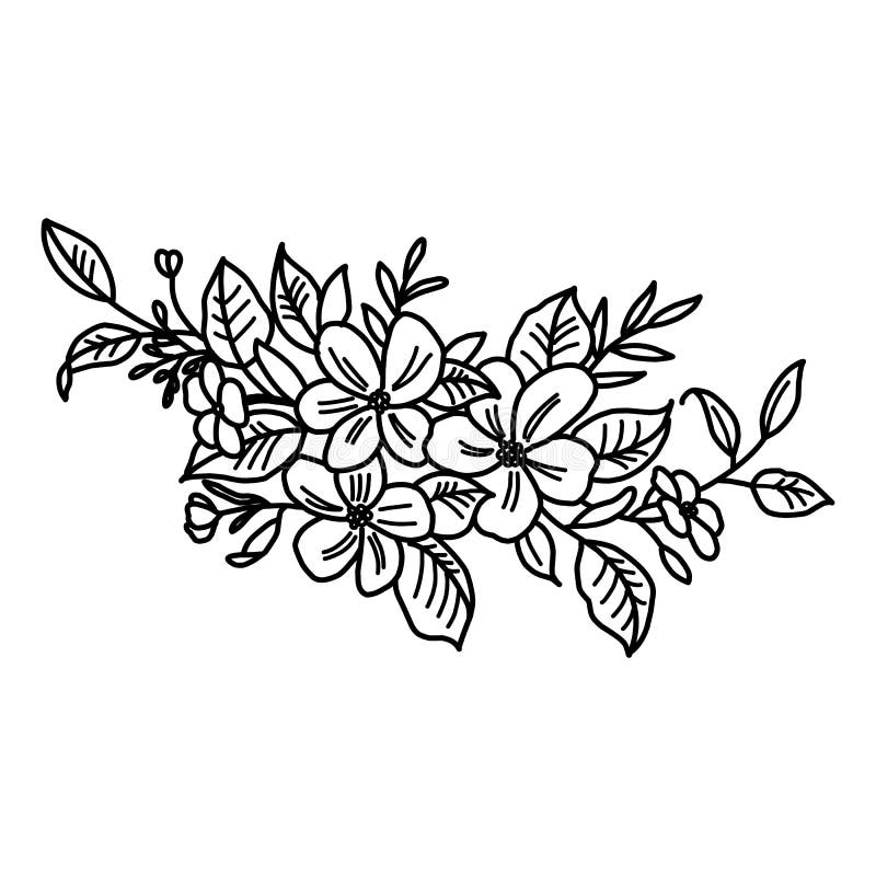 Ilustración De Flor Gráfica. Flor Negra Ilustración del Vector -  Ilustración de arte, color: 175868686