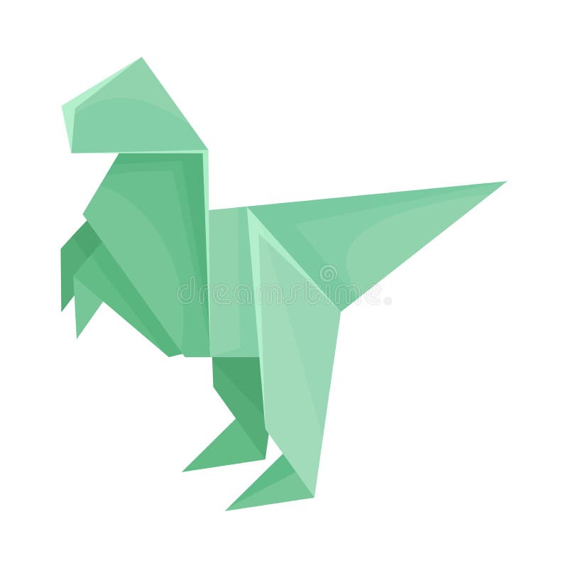 Ilustración Del Vector De La Figura Del Origami De Dinosaurio Concepto De  Doblado De Papel Ilustración del Vector - Ilustración de dinosaurio,  oriental: 168515991