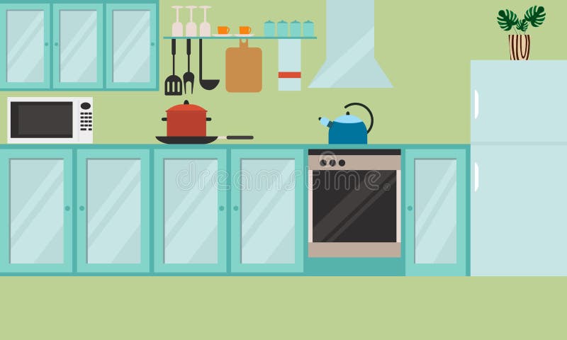 Ilustración Vectorial De Cocina Moderna. Dibujos Animados De Fondo Plano De Los Muebles Y Aparatos De Cocina Frigorífico O Cu Ilustración del Vector - Ilustración de equipo, taza: 193186324 Ilustración Vectorial De Cocina Moderna. Dibujos Animados De Fondo Plano De Los Muebles Y Aparatos De Cocina Frigorífico O Cu Ilustración del Vector - Ilustración de equipo, taza: 193186324