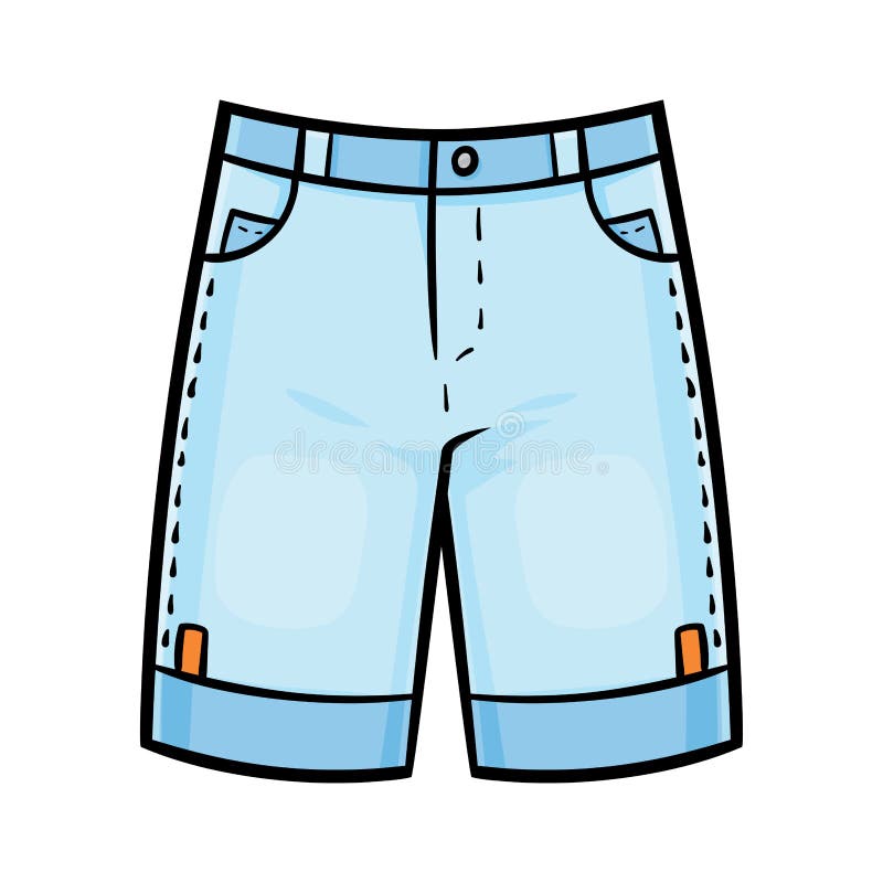 Ilustración Vectorial De Dibujos Animados Para Niños Hombres Pantalones De Jeans Ilustración del Vector - Ilustración de estilo, 206946762