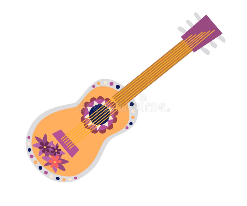 Ilustración Vectorial De Guitarra Mexicana Ilustración del Vector -  Ilustración de gente, instrumento: 181896532