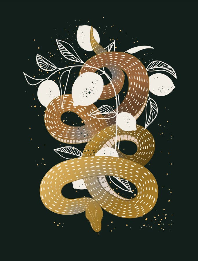 Ilustración Vectorial Dibujada a Mano De Serpiente Con Textura Gruesa Para  Afiches, Camisetas, Portada De Libros Impresión Serpen Ilustración del  Vector - Ilustración de cobra, siciliano: 197999450