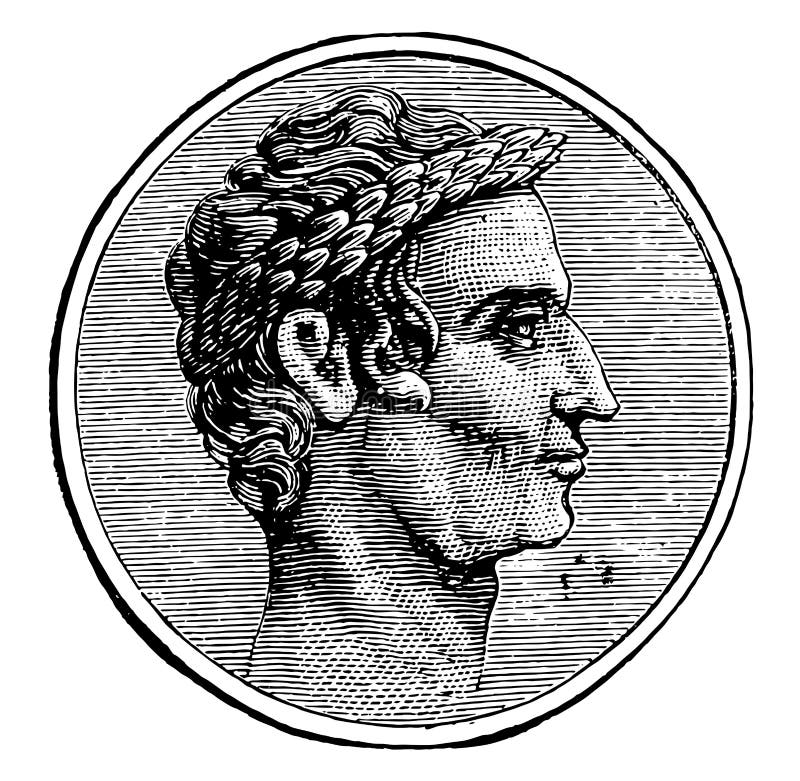 Ilustración Vintage De Julius Caesar Ilustración del Vector - Ilustración  de arte, romano: 163325522