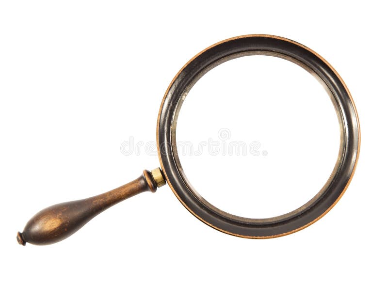 Magnifying glass isolated on white. Magnifying glass isolated on white