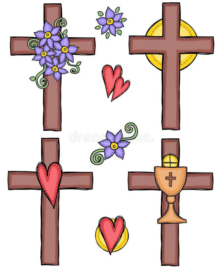 Ilustración de cruces ilustración del vector