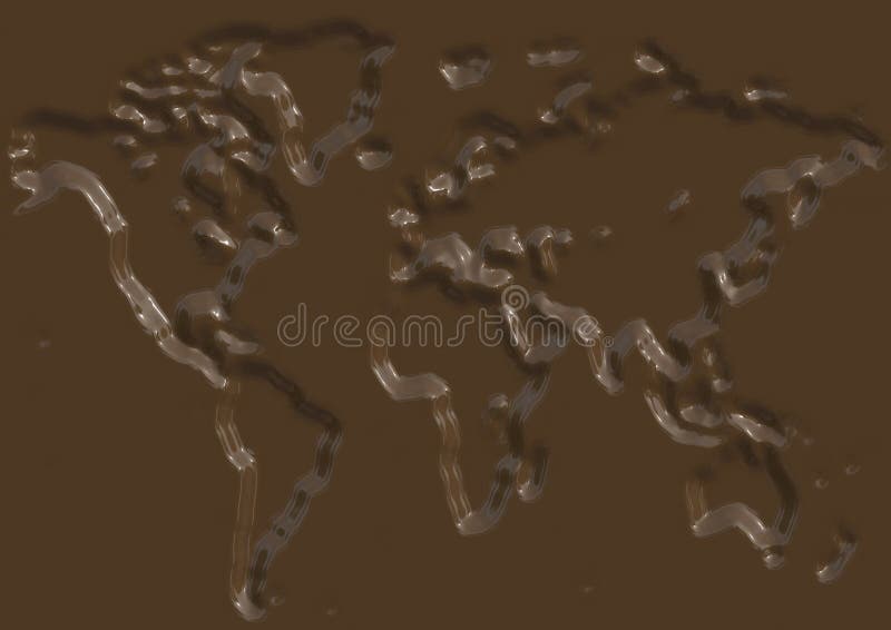 Ilustración de la correspondencia de mundo del chocolate ilustración del vector Ilustración de la correspondencia de mundo del chocolate ilustración del vector