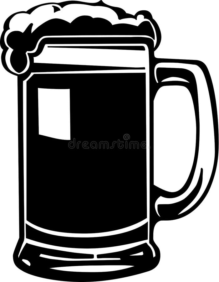 Ilustración de la taza de cerveza