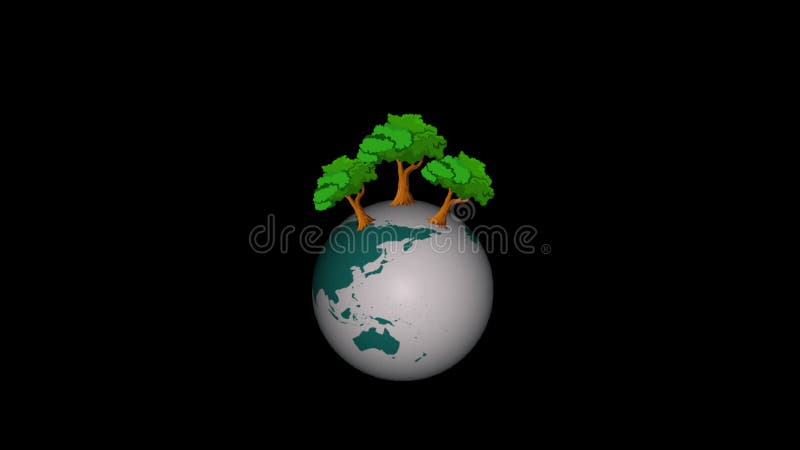 Ilustración de los efectos del calentamiento global causado por la contaminación del aire stock de ilustración