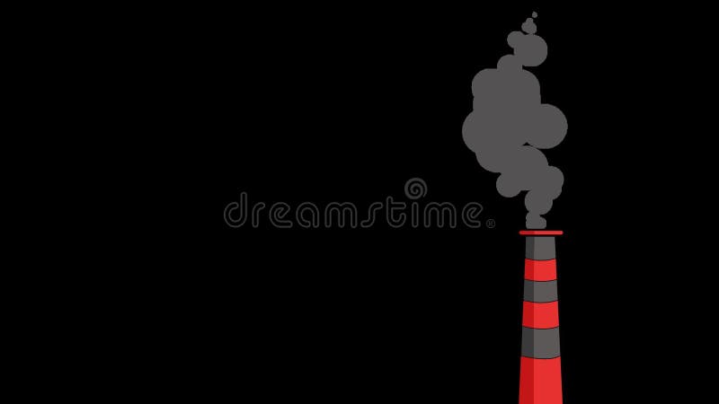 Ilustración de los efectos del calentamiento global causado por la contaminación del aire libre illustration