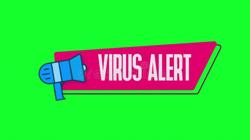 Ilustración de símbolo de peligro. protección contra virus. alerta de virus informáticos. seguridad de datos de tecnología de inte