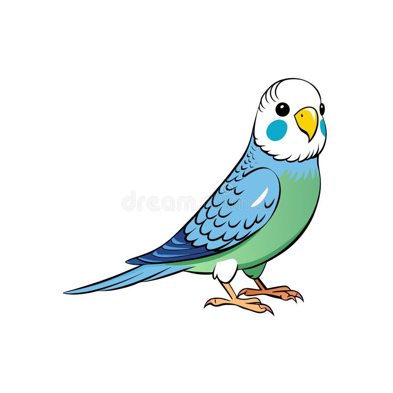Ilustración de un colorido pájaro budista ilustración del vector
