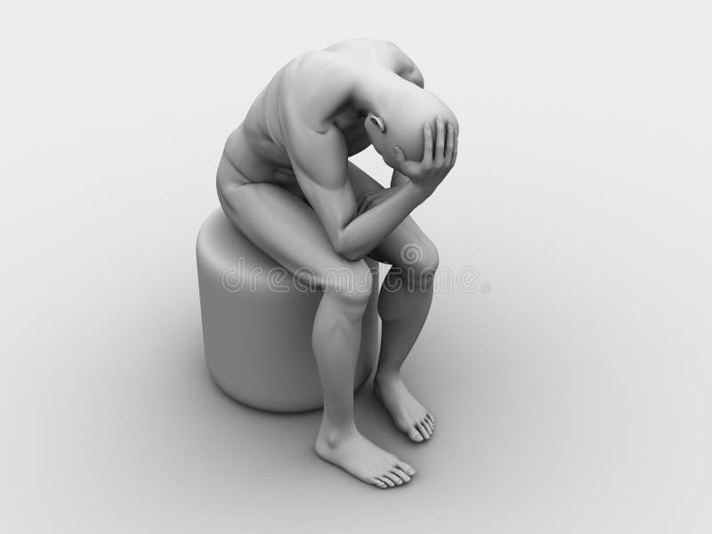 Ilustración del dolor de cabeza/de la jaqueca ilustración del vector Ilustración del dolor de cabeza/de la jaqueca ilustración del vector