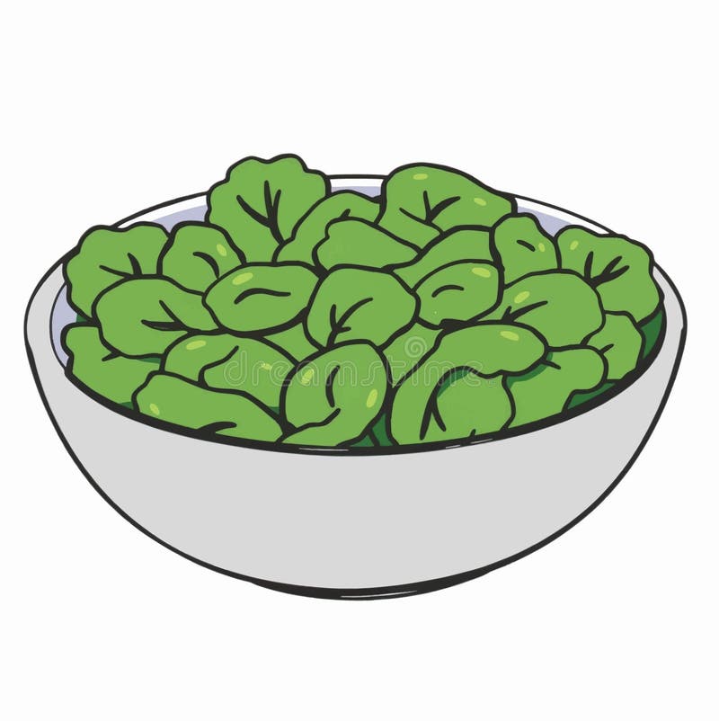 Ilustración Ensalada fresca Fondo aislado Icono de comida saludable ilustración del vector