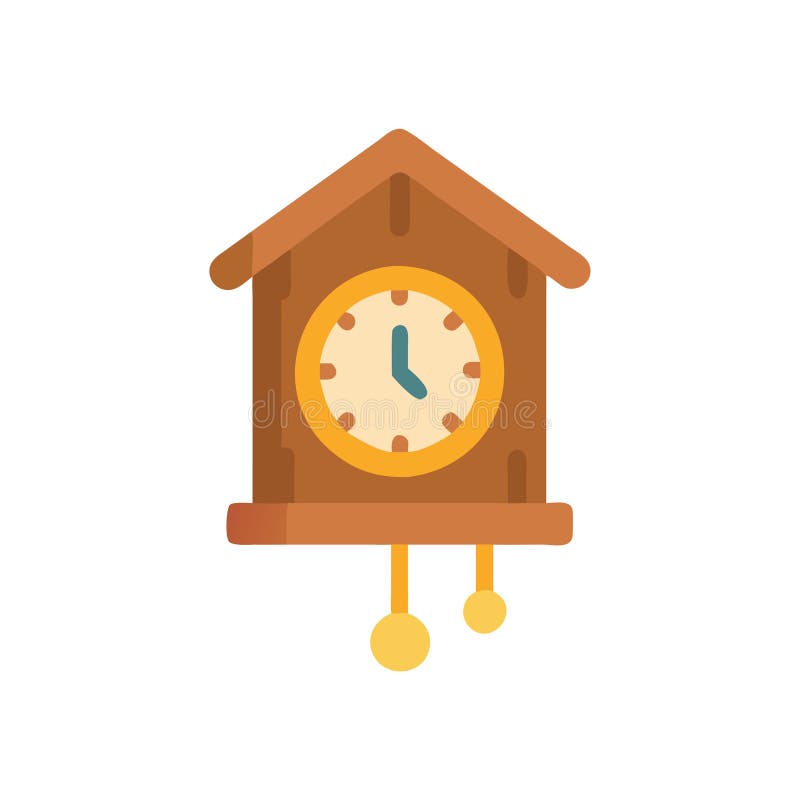 Ilustracja chic rustic woden clock royalty ilustracja