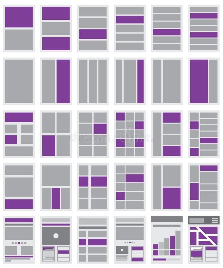 Ilustracja stron internetowych Flowcharts i miejsce mapy ilustracja wektor Ilustracja stron internetowych Flowcharts i miejsce mapy ilustracja wektor