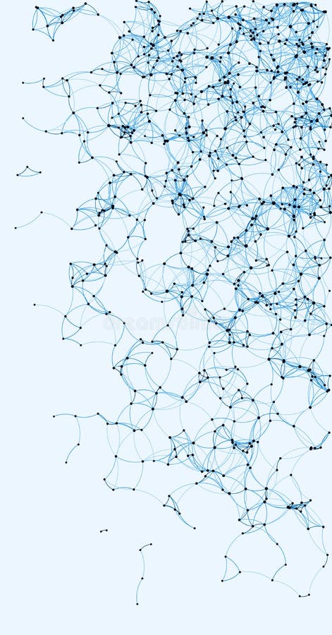 Ilustracja tła siatki sieci grafiki proceduralnej. Ilustracja tła grafiki generacyjnej proceduralnej siatki obliczeniowej sieci