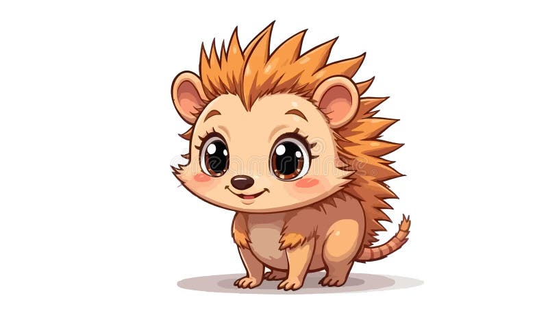 Ilustracja uroczego Aardvarka wygenerowanego przez ai ilustracja wektor