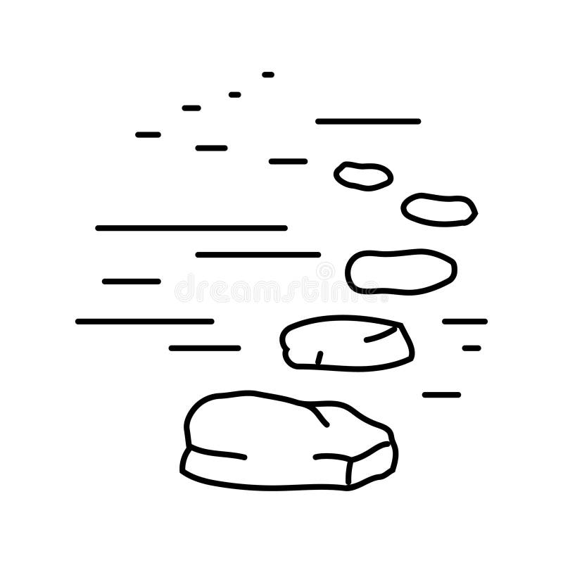 Ilustracja wektora ikony linii postępu etapów. Wektor ikony linii postępu etapów. znak postępu etapów. izolowany symbol czarny ilustracja