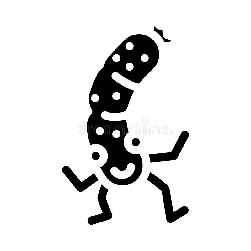 Ilustracja wektora ikony symbolu symbolu mięsa bangera. Wektor ikony symbolu symbolu mięsa bangera. znak towarowy banger mięsny. ilustracja symbolu izolowanego