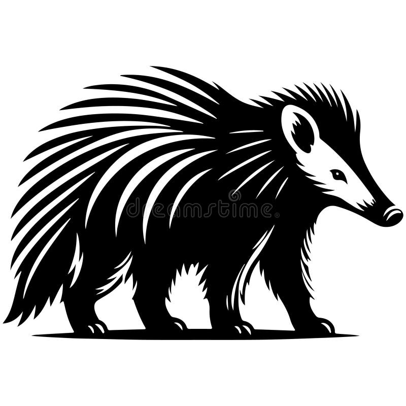 Ilustracja wektorowa aardvark urocza grafika rysunkowa zwierzęca projekt wyizolowany na biało ilustracja wektor