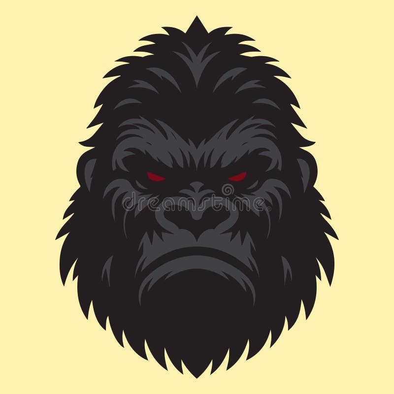 Ilustracja wektorowa projektu goryli. idealne do projektowania logo ilustracji