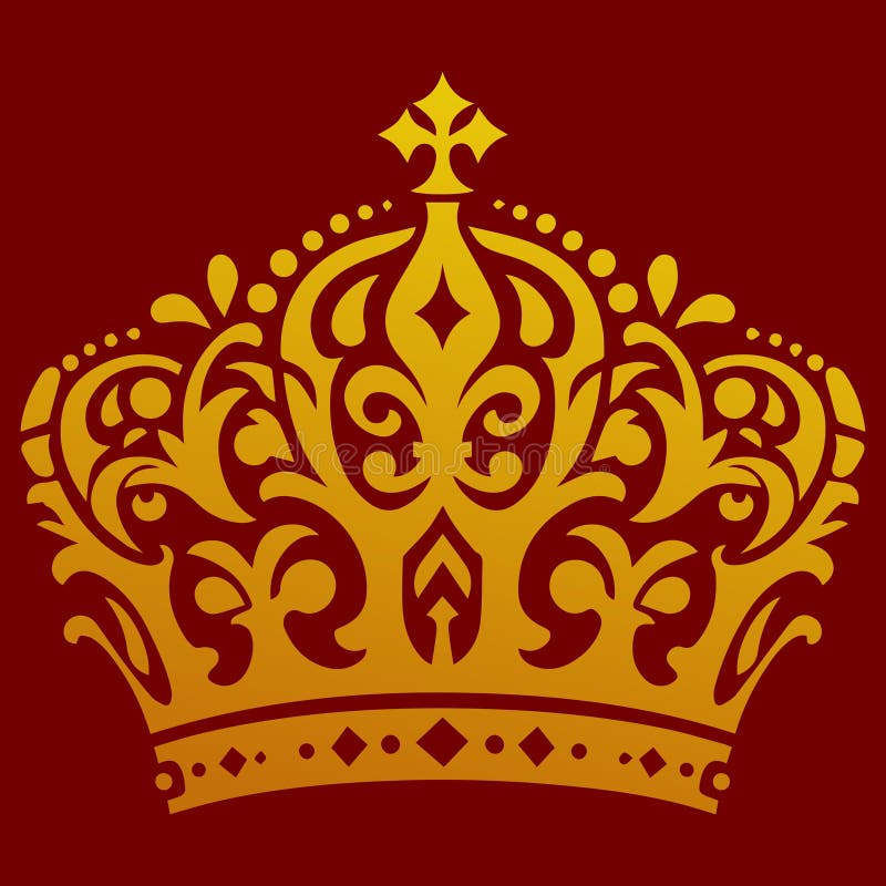 Ilustracja wektorowa projektu korony księcia. idealny do projektowania mediów społecznościowych royalty ilustracja