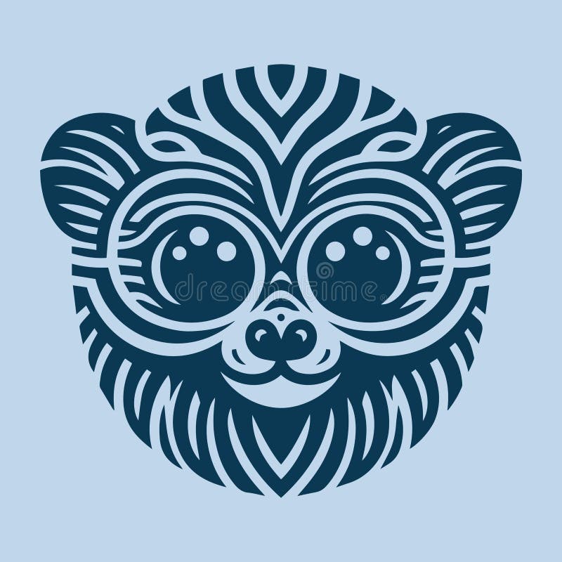 Ilustracja wektorowa projektu tarsier ilustracji