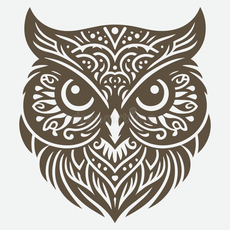 Ilustracja wektorowa projektu wzorka sowy. idealne do projektowania logo firmy edukacyjnej ilustracja wektor