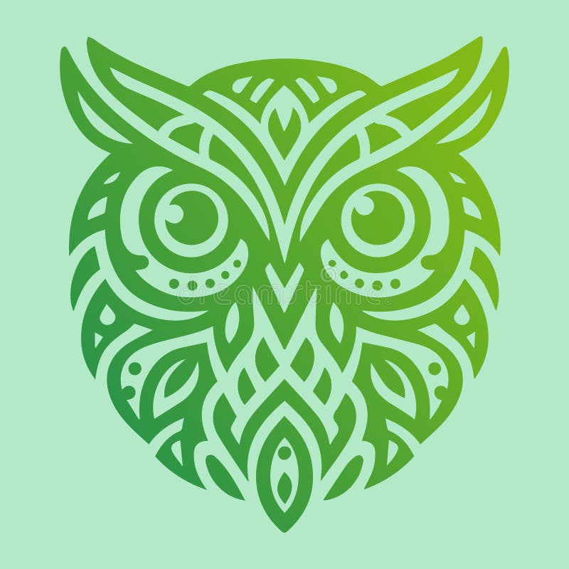 Ilustracja wektorowa projektu wzorka sowy. idealne do projektowania logo royalty ilustracja