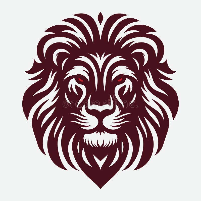 Ilustracja wektorowa wzoru głowy lwa. idealne do projektowania logo ilustracja wektor