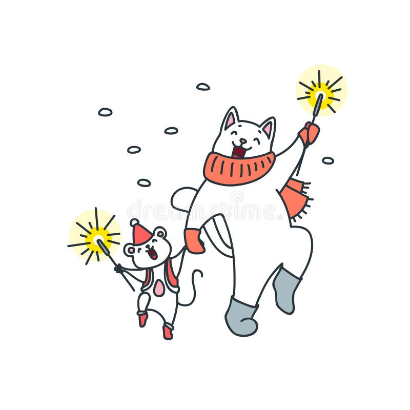 Ilustracja świąt zimowych royalty ilustracja