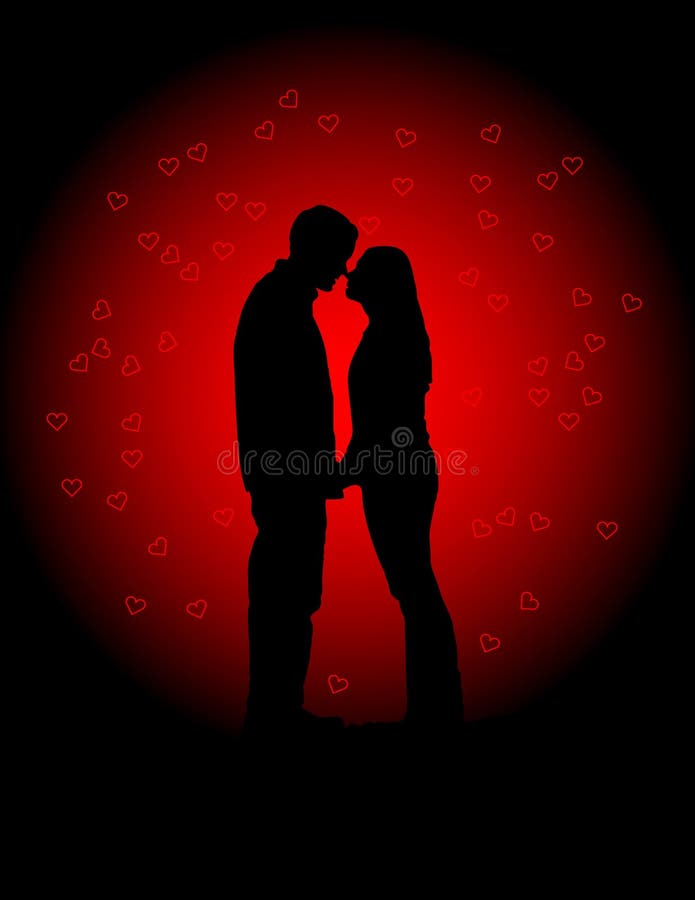 ilustracyjny kochanków valentines wektor ilustracji ilustracyjny kochanków valentines wektor ilustracji