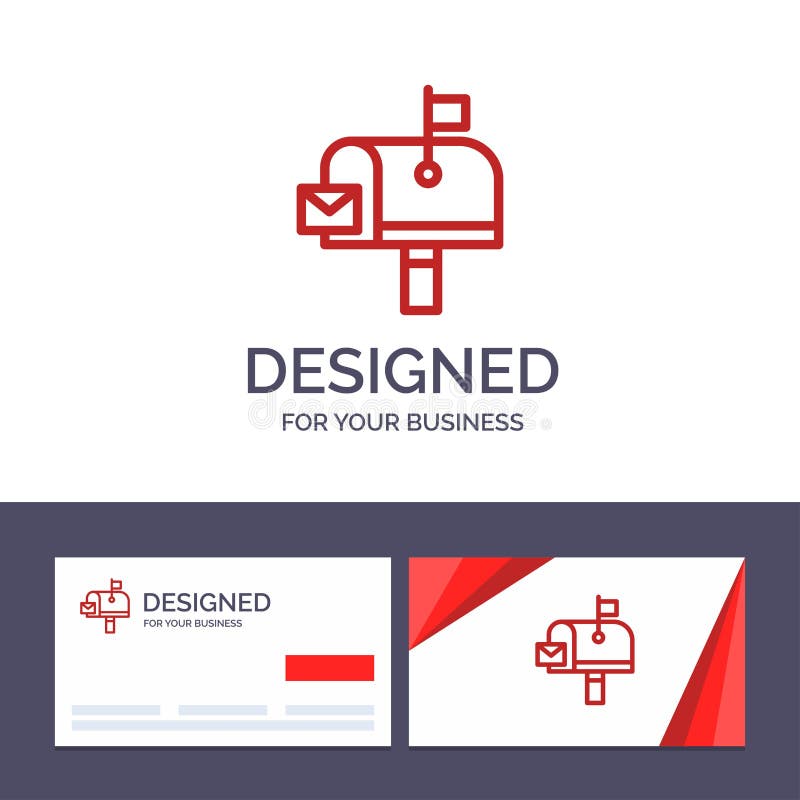 Ilustrare cu vectorul poștal pentru poștă poștală pentru poștă și poștă prin poștă pentru firme creative și șabloane pentru sigle stock illustration