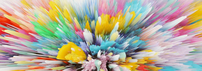 Ilustrare 3d digitală. fond de stropire a culorilor abstracte royalty free stock images